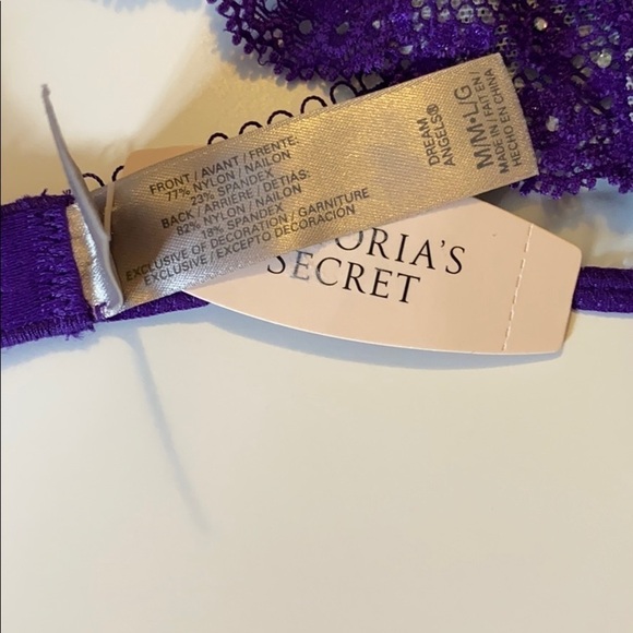 Purple and blue lace adjustable garter belt VS Dream Angels - Picture 4 of 7